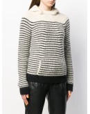 hooded stripe jumper