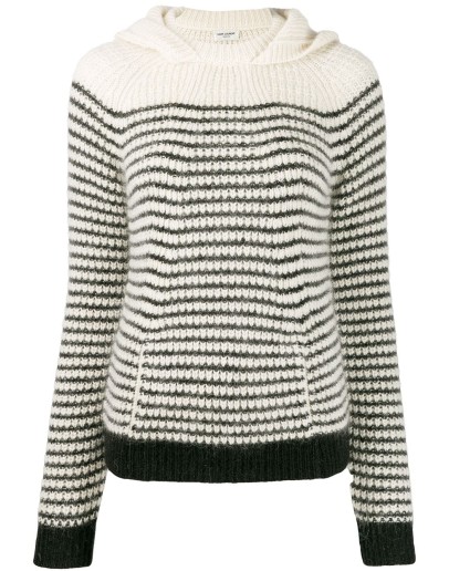 hooded stripe jumper