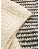 hooded stripe jumper