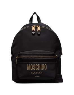 metal-logo backpack