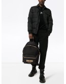 metal-logo backpack
