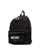 metal-logo backpack