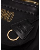 metal-logo backpack