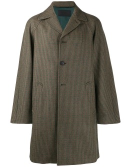 tweed single-breasted coat
