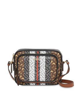 Monogram Stripe E-canvas Camera Bag