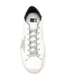 distressed finish low top sneakers