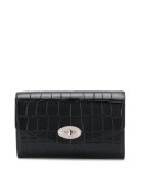 Darley shiny crocodile-effect wallet