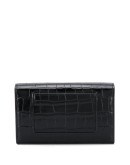 Darley shiny crocodile-effect wallet