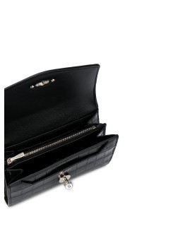 Darley shiny crocodile-effect wallet