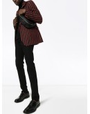 mid-rise straight-leg jeans