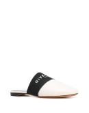 logo printed mules