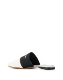 logo printed mules