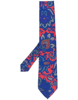 paisley-print tie