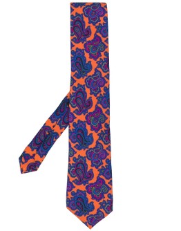 paisley print tie