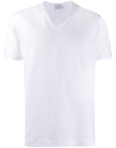 white back logo tab T-shirt