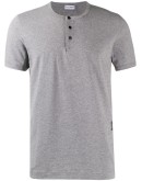 logo buttoned T-shirt