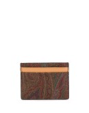paisley print cardholder