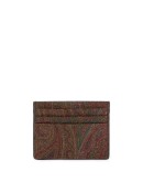 paisley print cardholder
