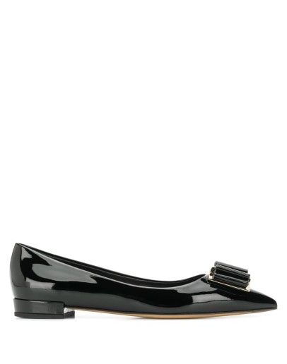 double bow ballerina shoes