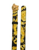 Hibiscus-print belt 