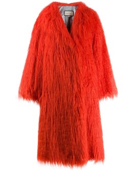 faux fur shaggy coat