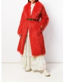 faux fur shaggy coat