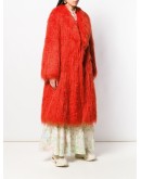 faux fur shaggy coat