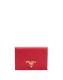 Saffiano leather card holder