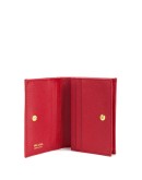 Saffiano leather card holder