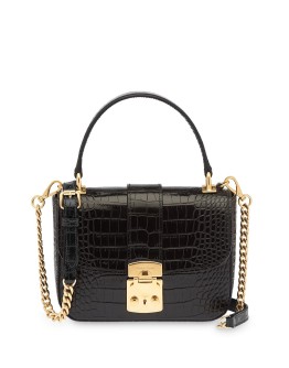 crocodile-effect tote bag