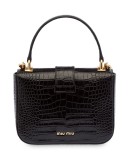 crocodile-effect tote bag