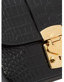 crocodile-effect tote bag