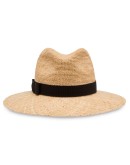 straw hat with ribbon