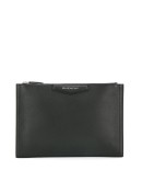 logo plaque clutch bag