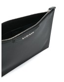 logo plaque clutch bag