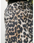 leopard slim-fit jeans