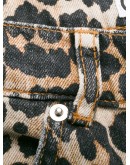 leopard slim-fit jeans
