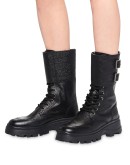side buckle chunky boots