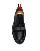 bow-detail pebbled brogues