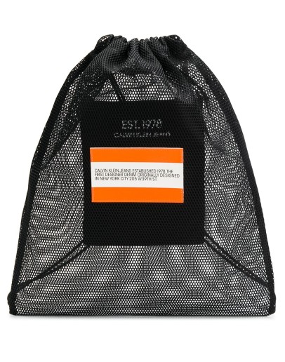 logo drawstring backpack
