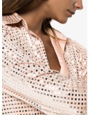 sequinned shirt dress