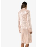 sequinned shirt dress