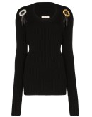 buckle detailed jumper