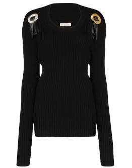 buckle detailed jumper