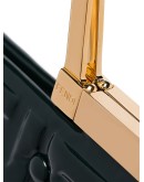 FF embossed patent leather tote bag