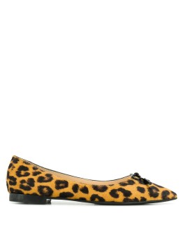 leopard pattern ballerinas