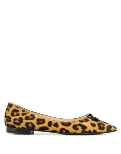 leopard pattern ballerinas