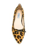 leopard pattern ballerinas