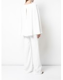 lace-panelled cape jumpsuit