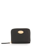 logo plaque zip-around purse